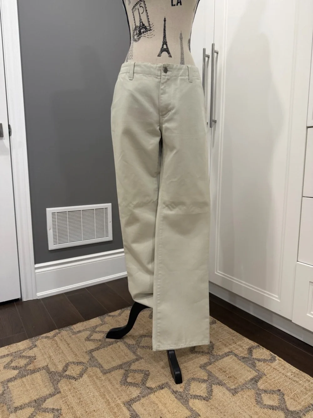 Vintage, GAP Hipster Trouser in Light Beige - Picture 3 of 16